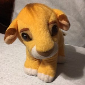 1993 Authentic The Lion King Simba plush toy.